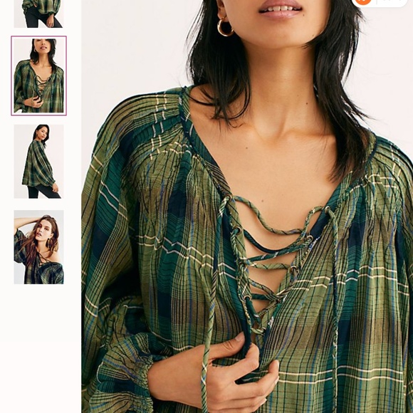 XS Cloudbreaker Plaid Tunic - Picture 3 of 7